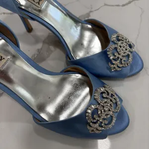 Badgley Mischka Heels Womens Size 8.5 Light Blue Salsa Vansat Formal Wear thumbnail 3