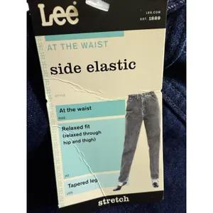 Lee NWT SIDE ELASTIC STRETCH 18‎ Short Blue Tapered Leg Jeans thumbnail 5