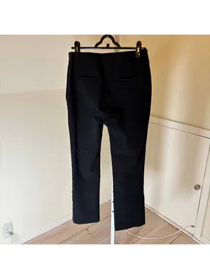 Loft EUC Women's Black Side Zip High Waist Straight Leg Pants Size 6T thumbnail 4