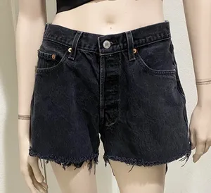 Levi’s 501 Black Denim Cutoff Shorts Waist 32 thumbnail 1