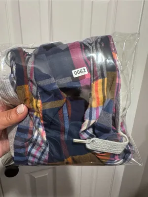 Aerie Plaid Flannel Pajama Pants Women’s XS Blue Pink Lounge Sleepwear thumbnail 9