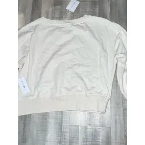 Jessica Simpson JS Khissa Crew Neck Pullover Sweatshirt Oatmeal Heather thumbnail 3