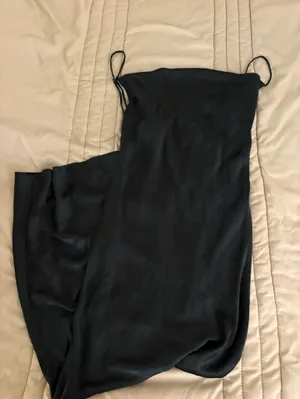 Oh Polly Black Carmela Cowl Neck High Slit Maxi Dress thumbnail 2
