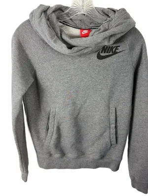 Cute Cowlneck Womens Nike Hoodie Size XS thumbnail 1