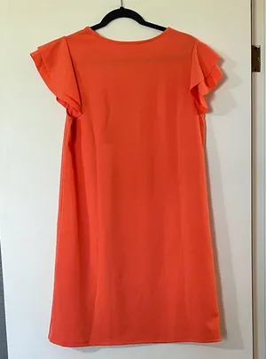 Ces Femme Bold Orange Midi Dress thumbnail 4