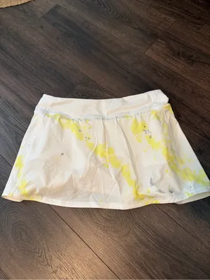 Lululemon Women's Court Rival HR Tennis Skirt Extended Liner CCEL/WHITESz 8 thumbnail 3