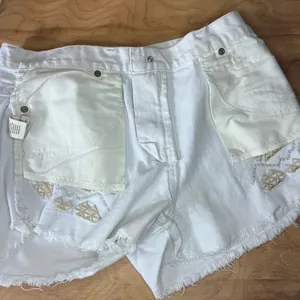 Free People Gold Geo Embroidered Hight Waist Shorts thumbnail 7
