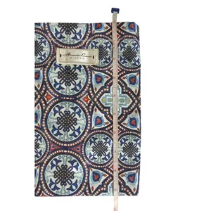 Alessandro Lamura Unisex Blue Multicolor Tile Print Drawstring Travel Pouch thumbnail 2