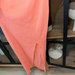 Petal & Pup Sofi midi dress bodycon ribbed colorblock coral pink slit cutout thumbnail 6