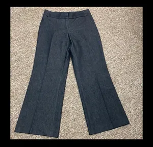 Black wide leg dress jeans. Size medium thumbnail 1