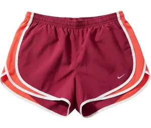 Nike Dri-FIT Tempo Running Shorts Womens Small Burgundy Orange‎ Athletic Gym thumbnail 1