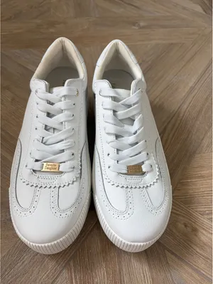 Dr. Scholl's x Favorite Daughter Platform Sneakers White Leather Size 9 thumbnail 2