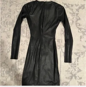 Naked Wardrobe Faux Leather bodycon dress thumbnail 4