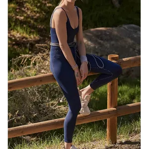 Free people good karma deepest navy onesie thumbnail 3