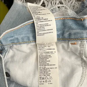 Abercrombie & Fitch Light Blue Denim Shorts used good condition thumbnail 10