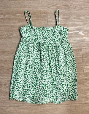 Garage Green Floral Romper thumbnail 1