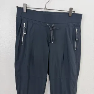 Rafaello Rossi Candy Pants Womens Size 38 M Dark Grey Elastic Waist Zipper 32x29 thumbnail 2
