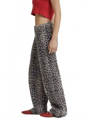 Pacsun Casey Low Rise Baggy Jeans Leopard NWT Size 25 thumbnail 3