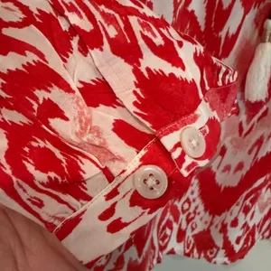 Chico's Popover Ikat Flare Top Women's 3 XL‎ Scarlet Boho Hippie Classic Fairy thumbnail 5