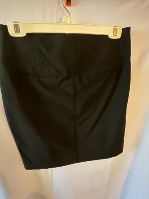 Black High-Waist Pencil Skirt with Decorative Buttons thumbnail 2
