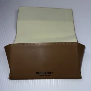 Burberry London England Tan‎ Brown With Black Letters Eye/Sun Glass Case thumbnail 5