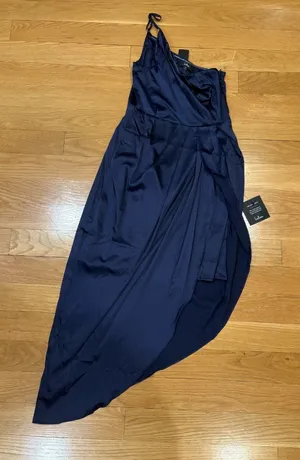 Lulus Size Small (S) One Shoulder Asymmetrical Hem Dress thumbnail 1