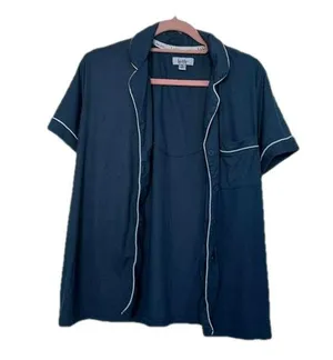 Blue Pajama Top Size M thumbnail 1