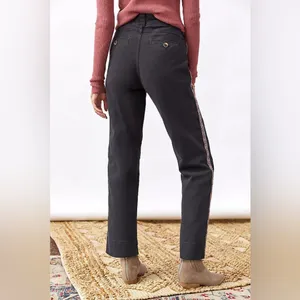 Anthropologie Boho Aztec Tapestry Tapered High Waisted Black Pants Sz 6 thumbnail 2