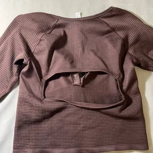 FP Movement Free People Thermal Henley Top • Brown Waffle Knit Long Sleeve thumbnail 7