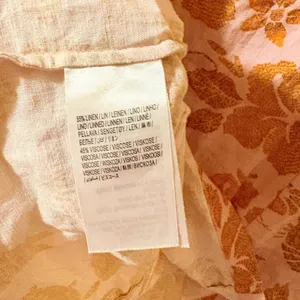 Farm Rio floral lobster print pink & orange linen blend mini dress thumbnail 9