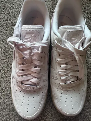 Nike air light pink Air Force sneakers women’s size 9.5 thumbnail 1