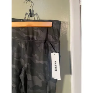 RBX Womens Size Small Full Length Legging Black Gray Camo Side Pockets High Rise thumbnail 8