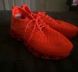 Women’s Orange Athletic Knit Running Shoes Size 7.5 thumbnail 2