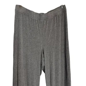 Skims Heather Gray Wide Leg Pull-On Stretch Jersey Loungewear Pajama Pants Large thumbnail 2