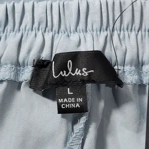 Lulus Light Blue Elastic‎ Waist Polyester Shorts Women's Size Large thumbnail 5