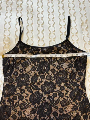 Venus Black Lace Camisole Office Siren Whimsy Goth Mob Wife Indie Sleaze size M thumbnail 7