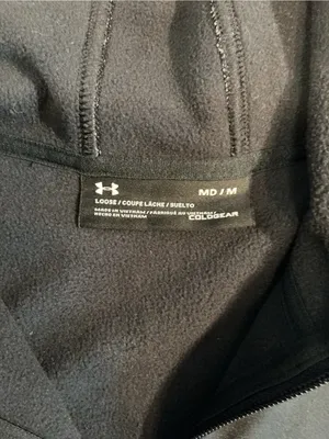 Under Armour Two-Tone Gray & Black Full Zip Hoodie thumbnail 3