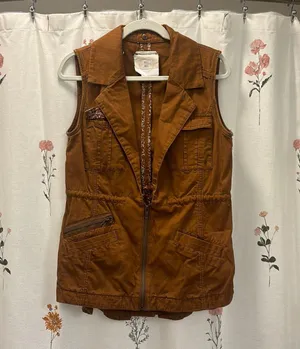 Anthropologie Hei Hei Copper Sleeveless Vest thumbnail 1