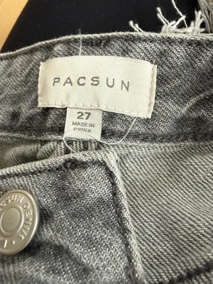 Pacsun Gray Washed Denim Skirt  thumbnail 2