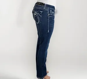 L.A. Idol USA Blue Bootcut Denim Jeans (Women's SZ 9) Actual 31X33 thumbnail 6