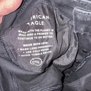 American Eagle Outfitters jeans denim Jeans Black Stretch Pockets Button Fly 2 thumbnail 7