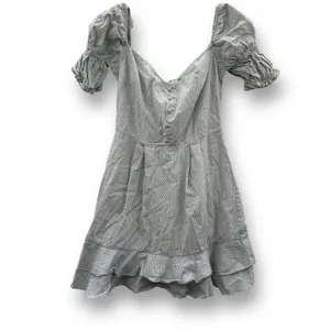 RTR Stylestalker Kelly White & Blue Micro Print Puff Sleeve Mini Dress Sz‎ XS thumbnail 3