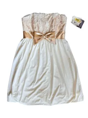 Jessica McClintock for Gunne Sax 1990s Vintage Prom Strapless Dress Size 5 thumbnail 1