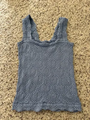 Free People Love Letter Floral Knit Camisole thumbnail 2