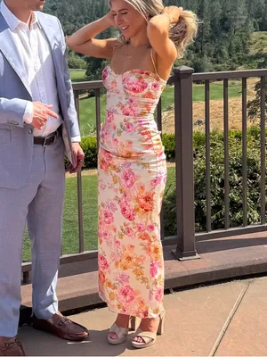 House of CB JOSEFINA Ivory Floral Maxi Dress thumbnail 5