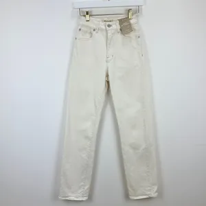 Madewell The Curvy 90s Straight Jean Vintage Canvas Beige High Waist US 23 NWT thumbnail 5