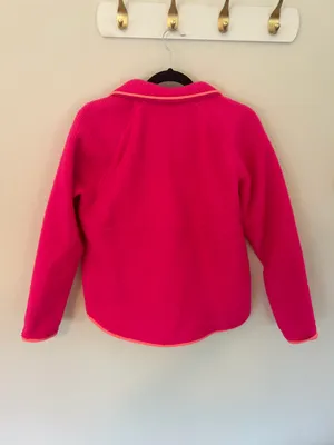 Vineyard Vines Pink Fleece Quarter Zip thumbnail 3