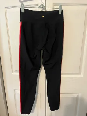 Spiritual Gangster Leggings Black Rainbow Stripe thumbnail 2
