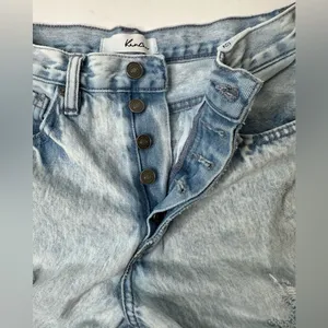 Kancan Women Jeans Size‎ 24 Acid Blue Distressed High Rise 90s Boyfriend Denim thumbnail 8