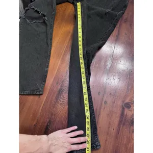 Abercrombie 90's Straight Ultra High Rise Curve Love Jeans Black Size 28 thumbnail 4